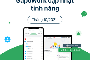 GapoWork cập nhật tính năng trong tháng 10