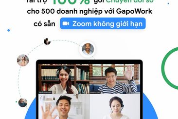 GapoWork tài trợ 100% gói Chuyển đổi số cho 500 doanh nghiệp
