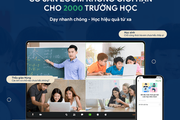 GapoWork tài trợ 100% tài khoản có sẵn Zoom không giới hạn cho 2000 trường học