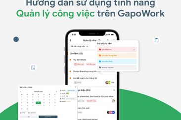 Hướng dẫn sử dụng tính năng Quản lý công việc trên GapoWork