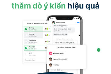 Hướng dẫn sử dụng tính năng thăm dò ý kiến trên GapoWork hiệu quả