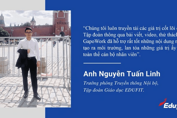EDUFIT triển khai làm việc từ xa thành công nhờ nền tảng giao tiếp GapoWork