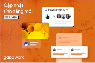 GapoWork cập nhật tính năng tháng 11/2023