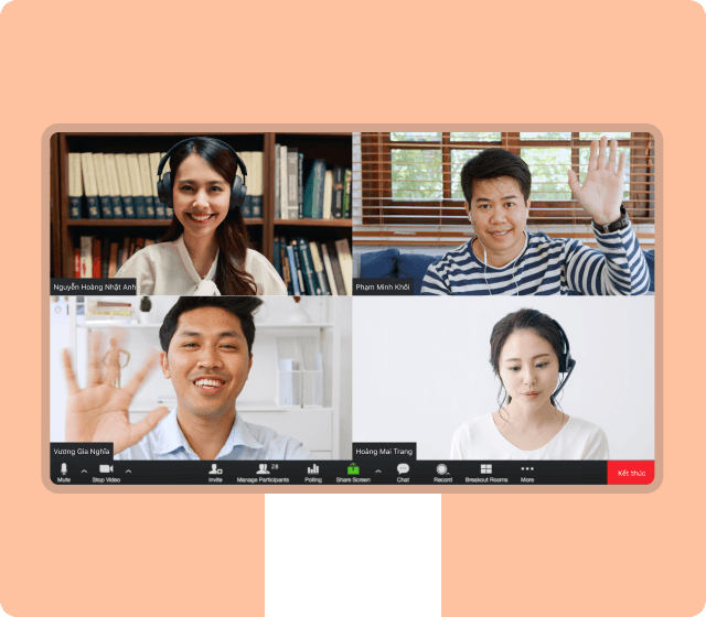 Họp trực tuyến hiệu suất cao giữa Tổng công ty và các công ty con/ chi nhánh nhanh chóng và dễ dàng hơn bằng tính năng Zoom không giới hạn có sẵn trên hệ thống.