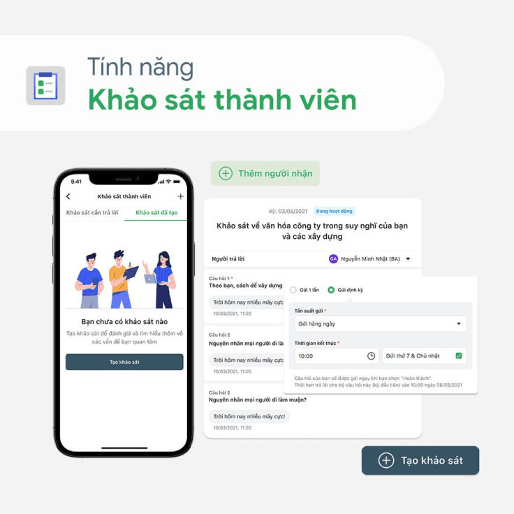 Làm thế nào để tạo khảo sát thành viên?