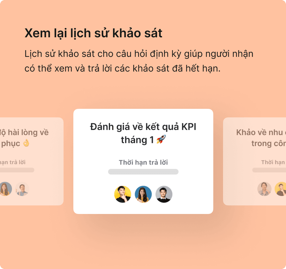 Xem lại lịch sử khảo sát
