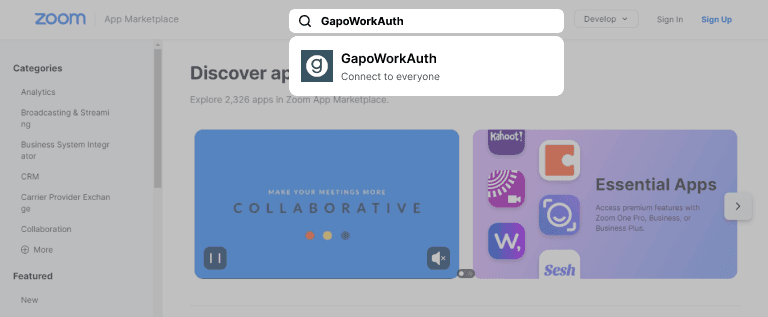 GapoWorkAuth App for Zoom - Ảnh 2