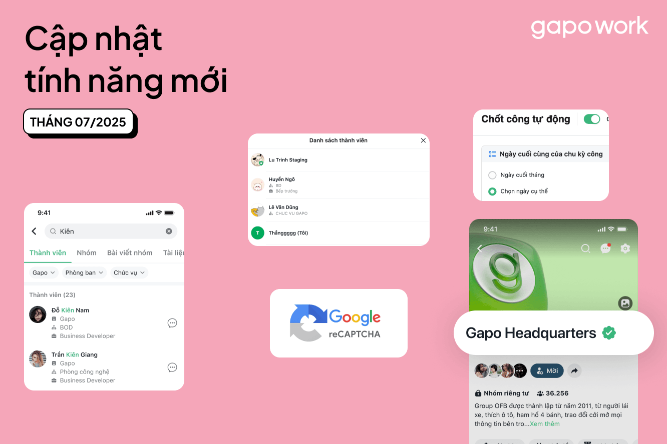Bản Cập Nhật Mới Của GapoWork: Bứt Phá Nâng Cao Hiệu Quả Làm Tháng 7/2025 - Ảnh 1