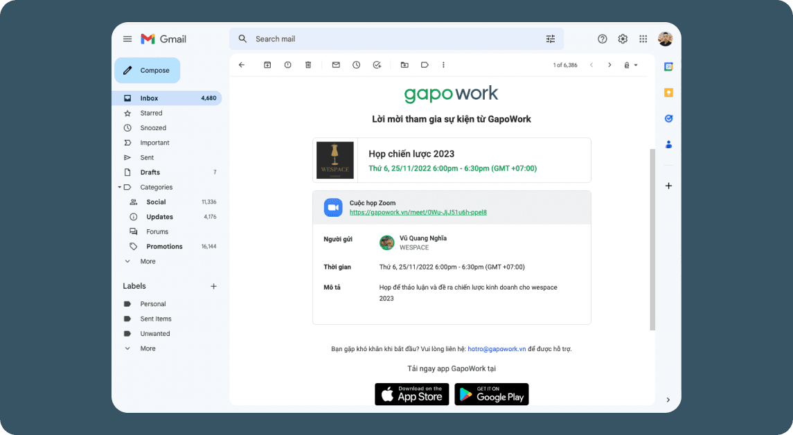 GapoWork cập nhật tính năng mới tháng 11/2022 🚀  - Ảnh 5