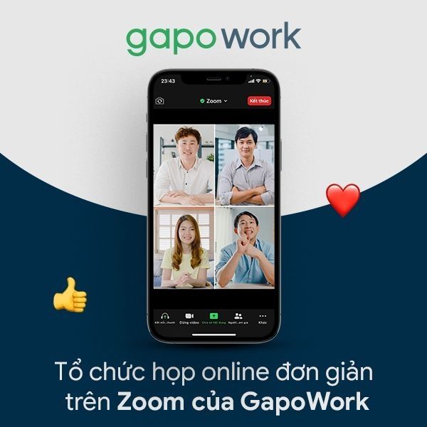 GapoWork tích hợp ứng dụng họp nhóm trực tuyến Zoom - Ra mắt tính năng mới trong tháng 8! - Ảnh 2
