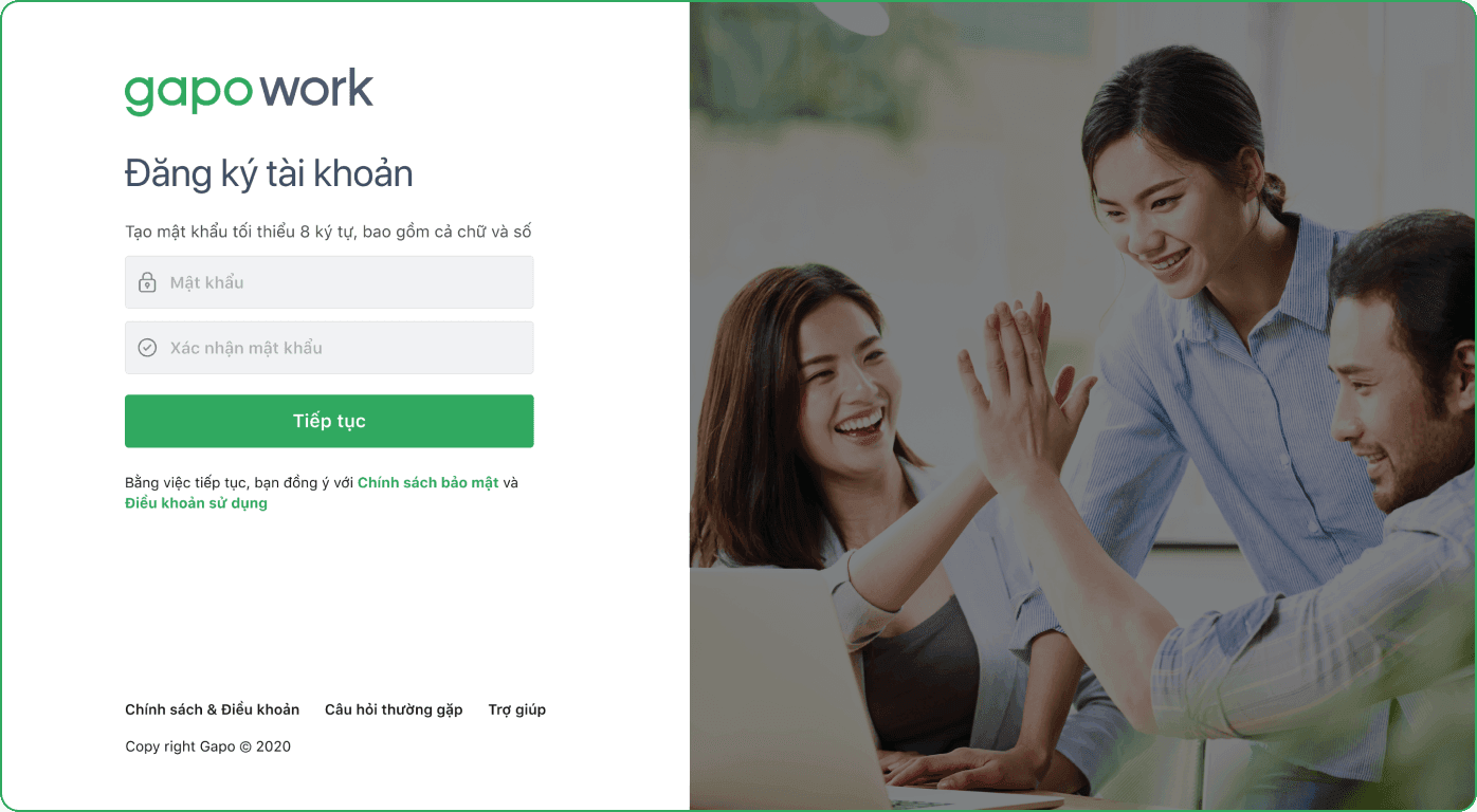 Khởi tạo tổ chức trên GapoWork như thế nào? - Ảnh 3