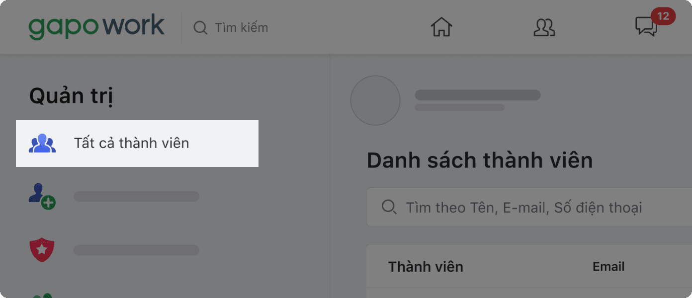 Làm thế nào để Quản trị viên thêm thành viên GapoWork trong cùng công ty? - Ảnh 1